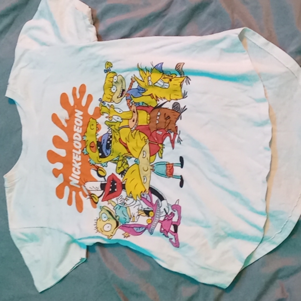 Kids small white Nickelodeon t-shirt